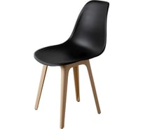 Стул DERSTUHL Plast Beige Eames, черный DSL044.410