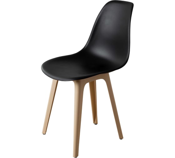 Стул DERSTUHL Plast Beige Eames, черный DSL044.410 1