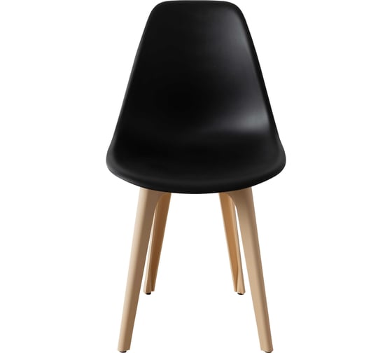 Стул пластиковый DERSTUHL Plast Beige Eames, черный DSL044.410