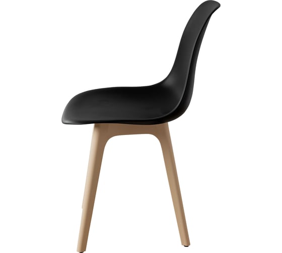 Стул пластиковый DERSTUHL Plast Beige Eames, черный DSL044.410