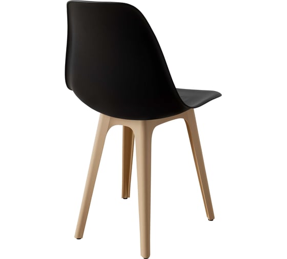 Стул пластиковый DERSTUHL Plast Beige Eames, черный DSL044.410