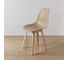 Стул пластиковый DERSTUHL Plast Beige Eames, темно-бежевый DSL044.413 7