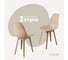 Комплект стульев пластиковых DERSTUHL 2 шт Plast Beige Eames, теплый бежевый, DSL044.414.2 1