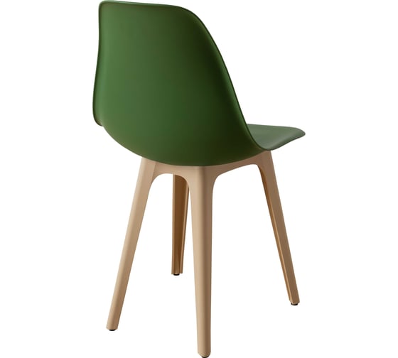 Стул пластиковый DERSTUHL Plast Beige Eames, темно-зеленый DSL044.416