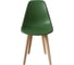 Стул пластиковый DERSTUHL Plast Beige Eames, темно-зеленый DSL044.416 4