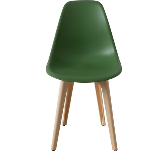 Комплект стульев пластиковых DERSTUHL 4 шт Plast Beige Eames, темно-зеленый, DSL044.416.4