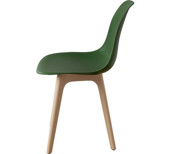 Комплект стульев пластиковых DERSTUHL 4 шт Plast Beige Eames, темно-зеленый, DSL044.416.4