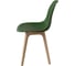 Комплект стульев пластиковых DERSTUHL 4 шт Plast Beige Eames, темно-зеленый, DSL044.416.4 6