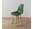 Комплект стульев пластиковых DERSTUHL 4 шт Plast Beige Eames, темно-зеленый, DSL044.416.4 2
