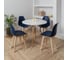 Стул пластиковый DERSTUHL Plast Beige Eames, темно-синий DSL044.417 2