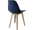 Комплект стульев пластиковых DERSTUHL 4 шт Plast Beige Eames, темно-синий, DSL044.417.4 6
