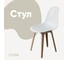Стул пластиковый DERSTUHL Plast Dark Beige Eames, белый DSL044.501 1