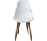 Стул пластиковый DERSTUHL Plast Dark Beige Eames, белый DSL044.501 4