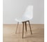 Стул пластиковый DERSTUHL Plast Dark Beige Eames, белый DSL044.501 7