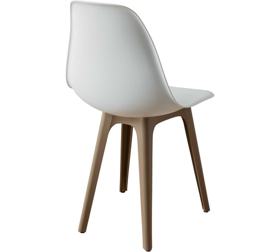 Комплект стульев пластиковых DERSTUHL 2 шт Plast Dark Beige Eames, белый, DSL044.501.2