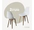 Комплект стульев пластиковых DERSTUHL 2 шт Plast Dark Beige Eames, белый, DSL044.501.2 1