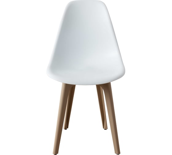 Комплект стульев пластиковых DERSTUHL 4 шт Plast Dark Beige Eames, белый, DSL044.501.4