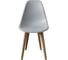 Стул пластиковый DERSTUHL Plast Dark Beige Eames, светло-серый DSL044.502 4