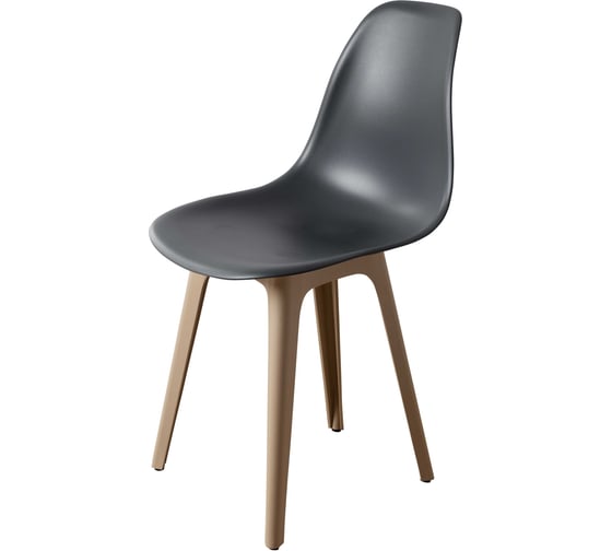 Стул DERSTUHL Plast Dark Beige Eames, темно-серый DSL044.503