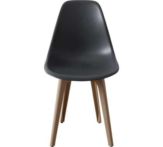 Стул пластиковый DERSTUHL Plast Dark Beige Eames, темно-серый DSL044.503