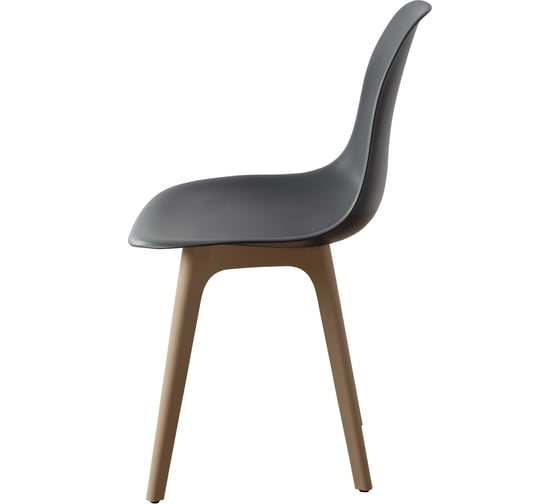 Стул пластиковый DERSTUHL Plast Dark Beige Eames, темно-серый DSL044.503