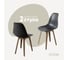 Комплект стульев пластиковых DERSTUHL 2 шт Plast Dark Beige Eames, темно-серый, DSL044.503.2 1