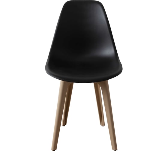 Комплект стульев пластиковых DERSTUHL 2 шт Plast Dark Beige Eames, черный, DSL044.510.2