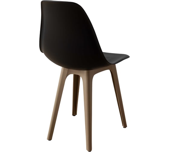 Комплект стульев пластиковых DERSTUHL 2 шт Plast Dark Beige Eames, черный, DSL044.510.2