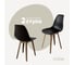 Комплект стульев пластиковых DERSTUHL 2 шт Plast Dark Beige Eames, черный, DSL044.510.2 1