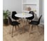 Комплект стульев пластиковых DERSTUHL 4 шт Plast Dark Beige Eames, черный, DSL044.510.4 2