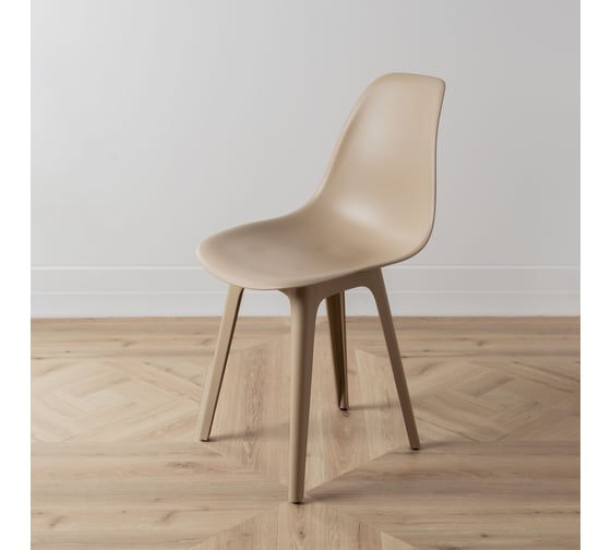 Комплект стульев пластиковых DERSTUHL 4 шт Plast Dark Beige Eames, темно-бежевый, DSL044.513.4