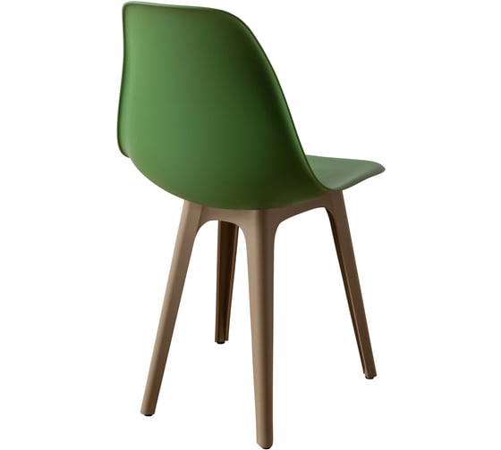 Комплект стульев пластиковых DERSTUHL 4 шт Plast Dark Beige Eames, темно-зеленый, DSL044.516.4