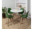 Комплект стульев пластиковых DERSTUHL 4 шт Plast Dark Beige Eames, темно-зеленый, DSL044.516.4 2