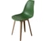 Комплект стульев пластиковых DERSTUHL 4 шт Plast Dark Beige Eames, темно-зеленый, DSL044.516.4 3
