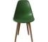 Комплект стульев пластиковых DERSTUHL 4 шт Plast Dark Beige Eames, темно-зеленый, DSL044.516.4 4