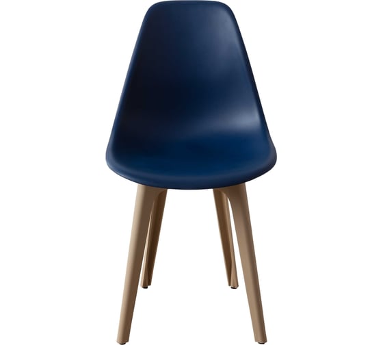 Стул пластиковый DERSTUHL Plast Dark Beige Eames, темно-синий DSL044.517
