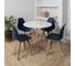 Комплект стульев пластиковых DERSTUHL 4 шт Plast Dark Beige Eames, темно-синий, DSL044.517.4 2