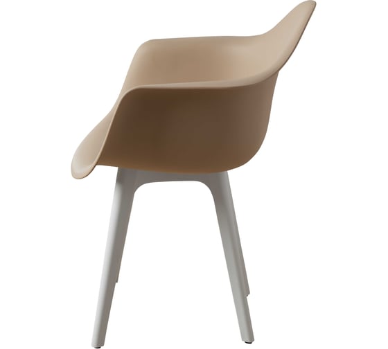 Стул-кресло из пластика DERSTUHL Plast White Eames, темно-бежевый DSL045.113