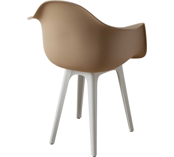 Стул-кресло из пластика DERSTUHL Plast White Eames, темно-бежевый DSL045.113