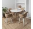 Комплект стульев пластиковых DERSTUHL 2 шт Plast White Eames, темно-бежевый, DSL045.113.2 2