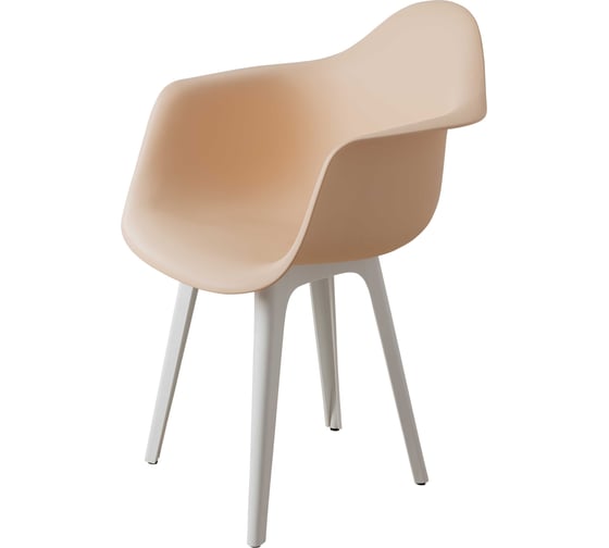 Стул-кресло из пластика DERSTUHL Plast White Eames, теплый бежевый DSL045.114