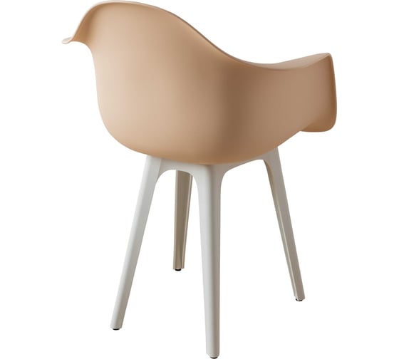 Стул-кресло из пластика DERSTUHL Plast White Eames, теплый бежевый DSL045.114