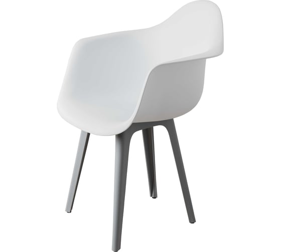 Комплект стульев пластиковых DERSTUHL 2 шт Plast Grey Eames, белый, DSL045.201.2