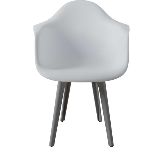 Комплект стульев пластиковых DERSTUHL 2 шт Plast Grey Eames, белый, DSL045.201.2