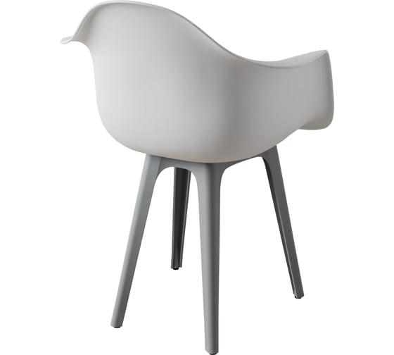Комплект стульев пластиковых DERSTUHL 2 шт Plast Grey Eames, белый, DSL045.201.2