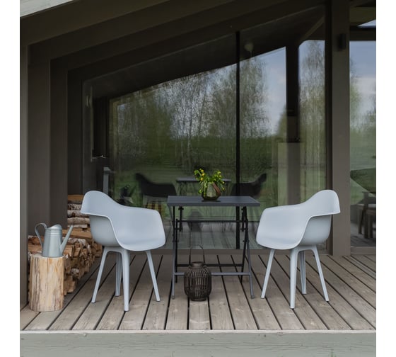 Стул-кресло из пластика DERSTUHL Plast Grey Eames, белый DSL045.202