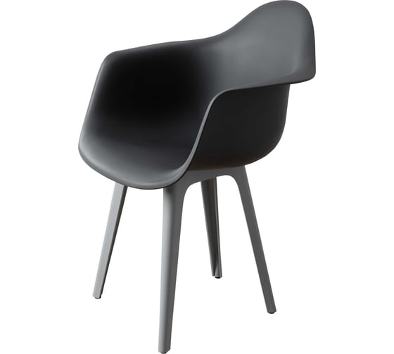 Комплект стульев пластиковых DERSTUHL 4 шт Plast Grey Eames, темно-серый, DSL045.203.4