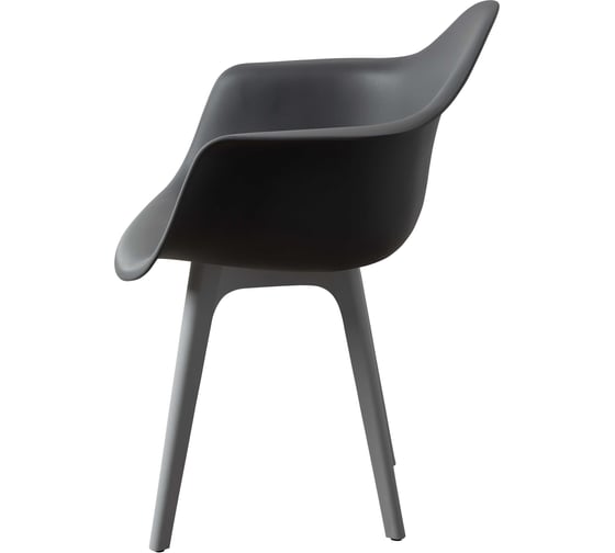 Комплект стульев пластиковых DERSTUHL 4 шт Plast Grey Eames, темно-серый, DSL045.203.4