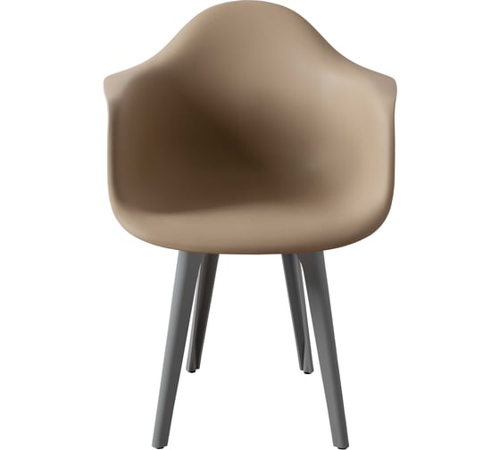 Стул-кресло из пластика DERSTUHL Plast Grey Eames, темно-бежевый DSL045.213