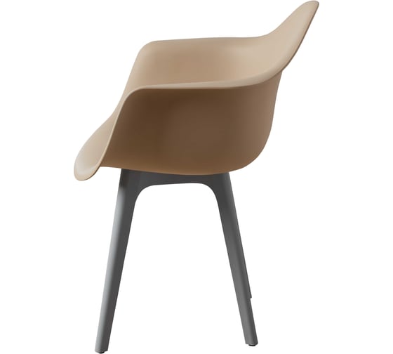 Стул-кресло из пластика DERSTUHL Plast Grey Eames, темно-бежевый DSL045.213